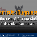 ผลการประเมินคุณธรรม ในการดำเนินงานของสำนักงานเขตพื้นที่การศึกษาออนไลน์ ประจำปีงบประมาณ พ.ศ. 2566